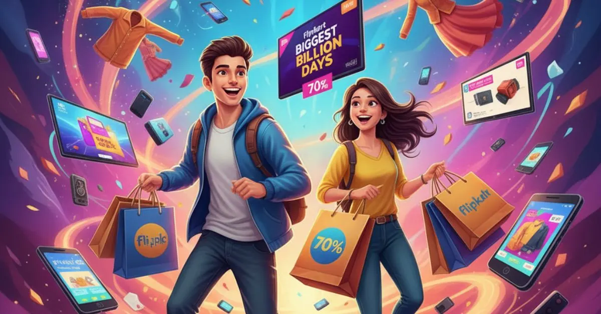 Flipkart Big Billion Days 2025 – Festive online shopping with discounts on smartphones, TVs, fashion, and gadgets.