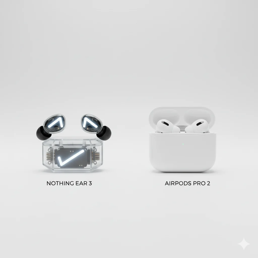 Nothing Ear 3 vs Apple AirPods Pro comparison