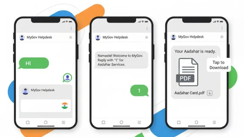 WhatsApp पर Aadhaar Card डाउनलोड करने का स्टेप-बाय-स्टेप प्रोसेस