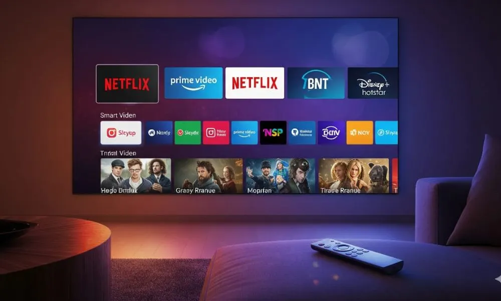 KodakMatrix Smart TV showcasing Dolby Vision display and Dolby Atmos sound waves