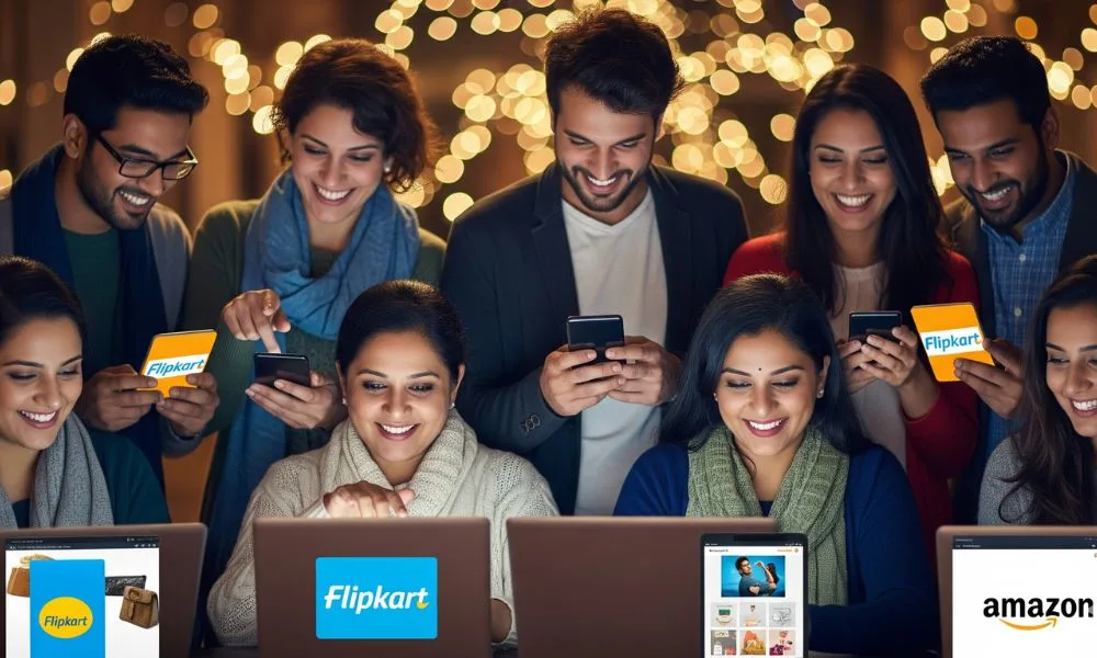 Online shopping during Flipkart Big Billion Days and Amazon Great Indian Festival 2025