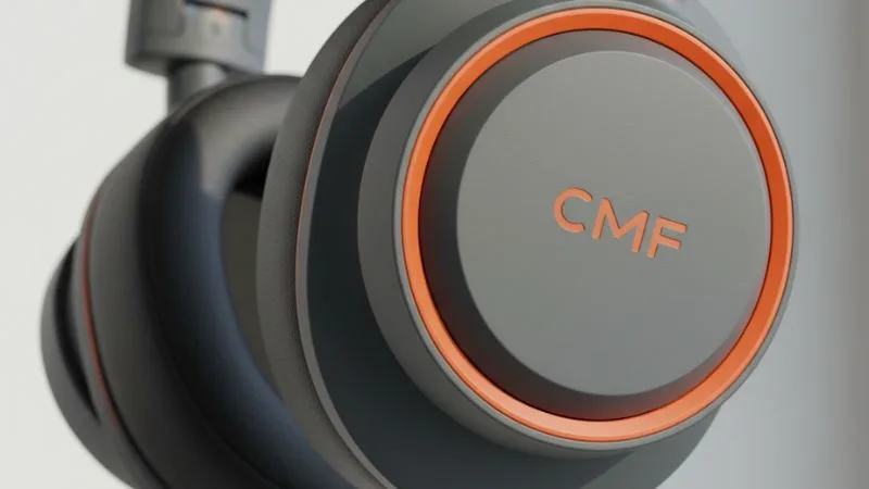 CMF Headphones Pro का प्रीमियम डिजाइन और orange accent