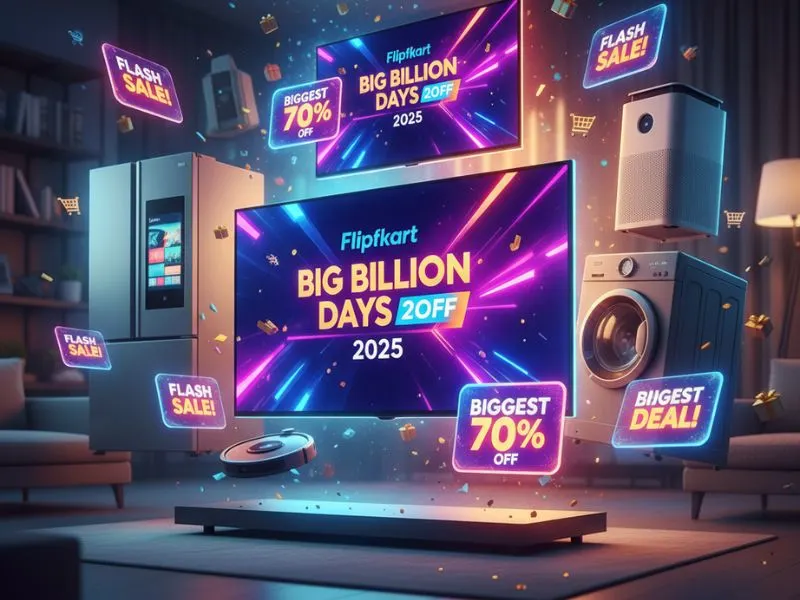 Smart TVs and home appliances on sale during Flipkart Big Billion Days