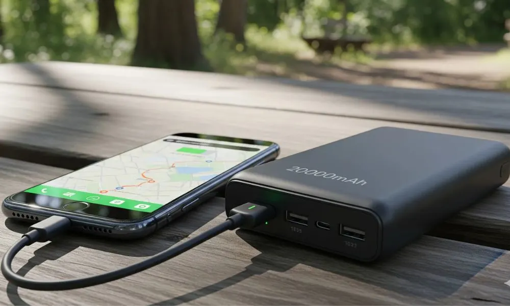 ट्रैवल के दौरान उपयोग में 20000mAh Power Bank