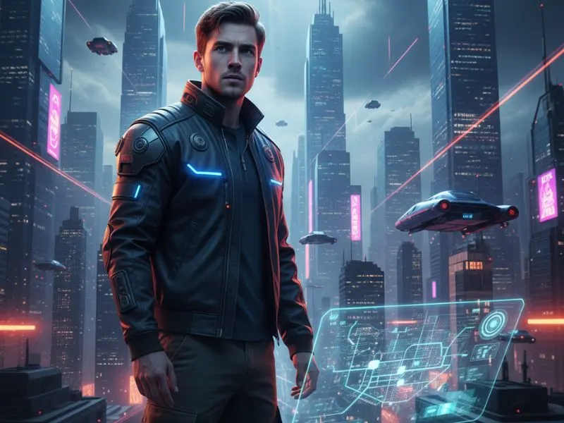 Cameos tool ki madad se AI video me ek insaan ka cameo dikhata hua scene.